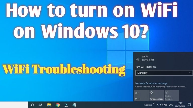 WiFi Won’t Turn On Windows 10