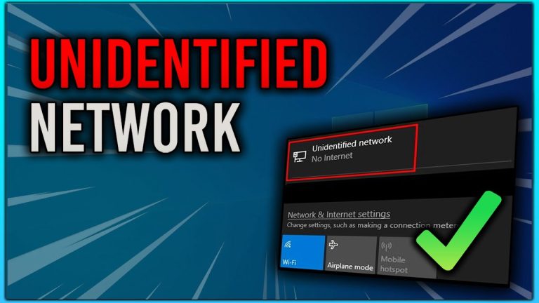 Fix: Unidentified Network Issue in Windows 10 [2024]