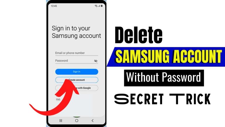 How To Delete Samsung Account From Your Phone 2023