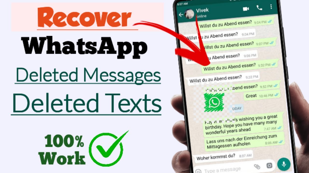 How To Recover Deleted WhatsApp Messages in 2023 [100% Working]