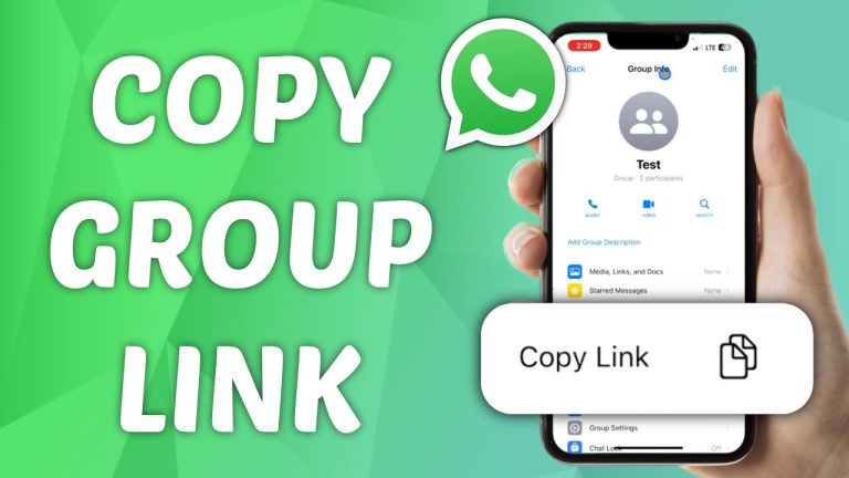 copy whatsapp group link