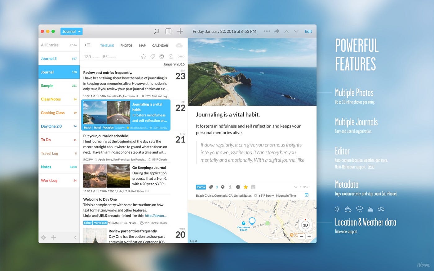 Diary and Journal Software